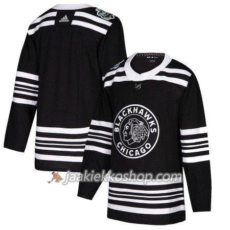 Miehille NHL Chicago Blackhawks Pelipaita Blank 2019 Winter Classic Adidas Musta Authentic